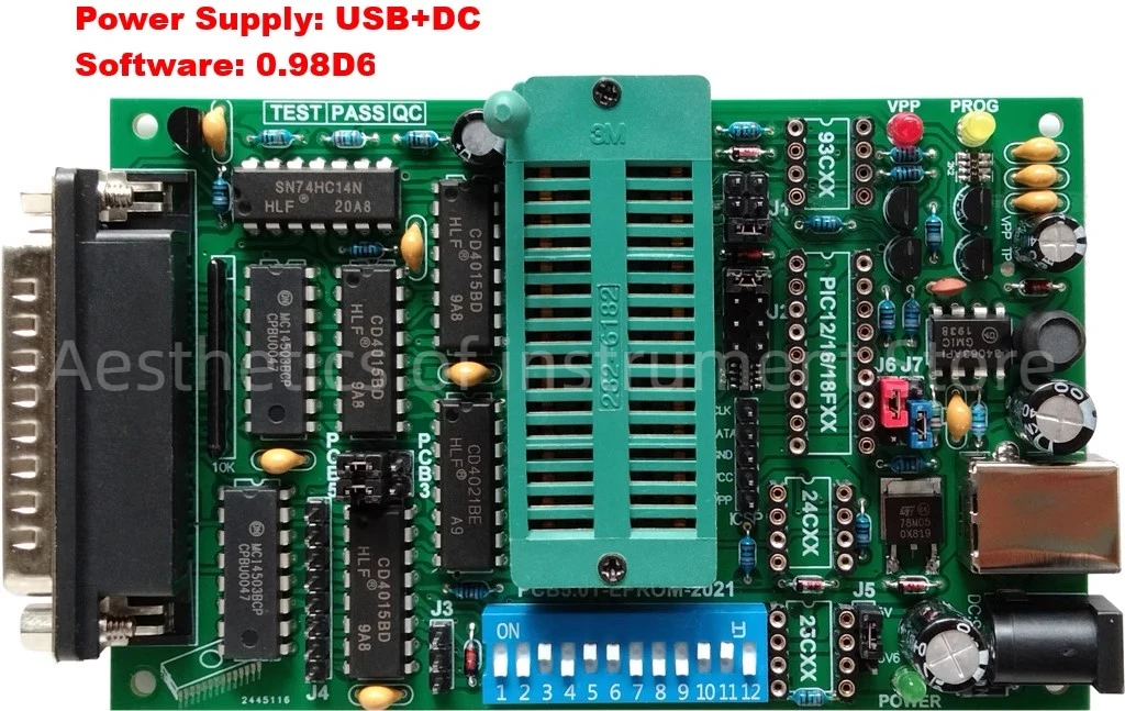 PCB5 Multifunctional Programmer Willem Burner EPROM FLASH MCU Mainboard BIOS Write