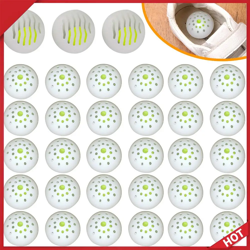 6-60PC Deodorant Ball Jasmine Scent Fresheners Footwear Shoe Closet Toilet Deodorization Long-lasting Aromatic For Home ﻿Toilet
