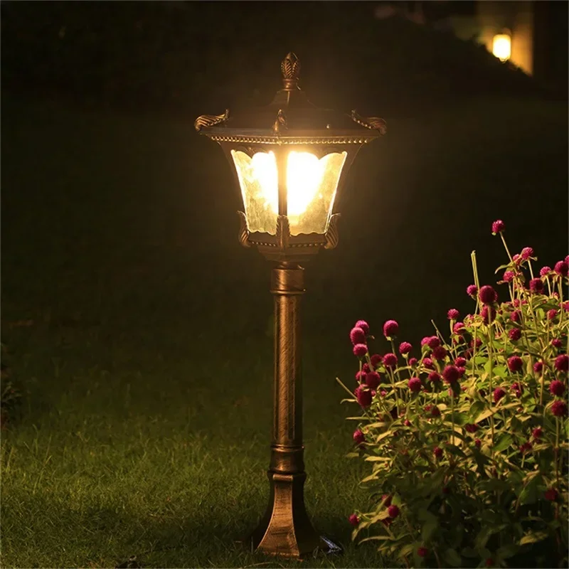 

GISELLE Outdoor Lawn Lights Retro Brown Garden Lamp LED Waterproof IP65 Home Decorative for Duplex