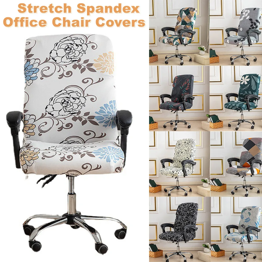 

Stretch Spandex Office Chair Covers Anti-dirty Computer Seat Chair Cover Removable Slipcovers 의자 커버 Chair Cover