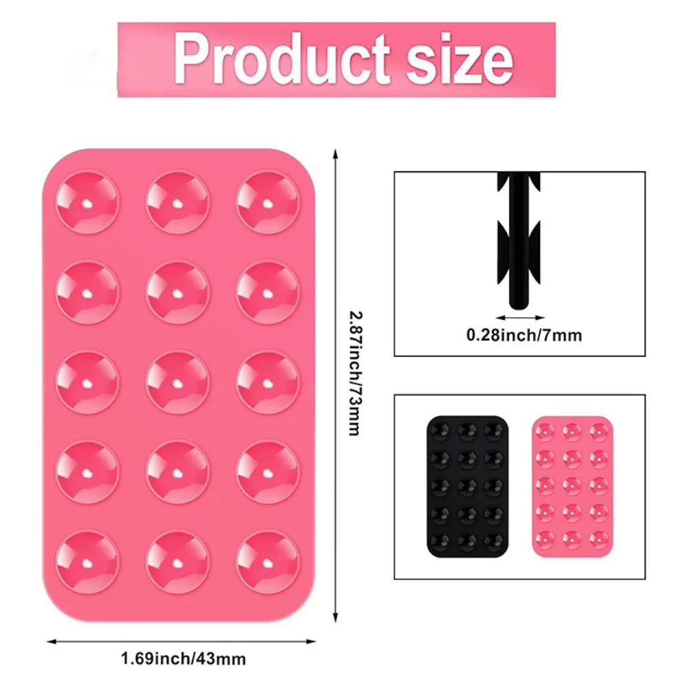 مزدوج الوجهين شفط كأس سيليكون شفط الوسادة متعددة الوظائف شفط كأس قوس الهاتف المحمول وسادة ثابتة دائم حامل الهاتف المحمول