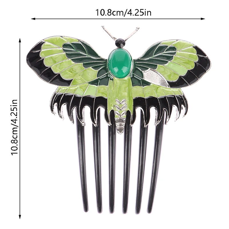 Elegant Titanic Butterfly Hair Combs Hair Clips For Women Retro Long Teeth Slide Hairpins Hair Accessories