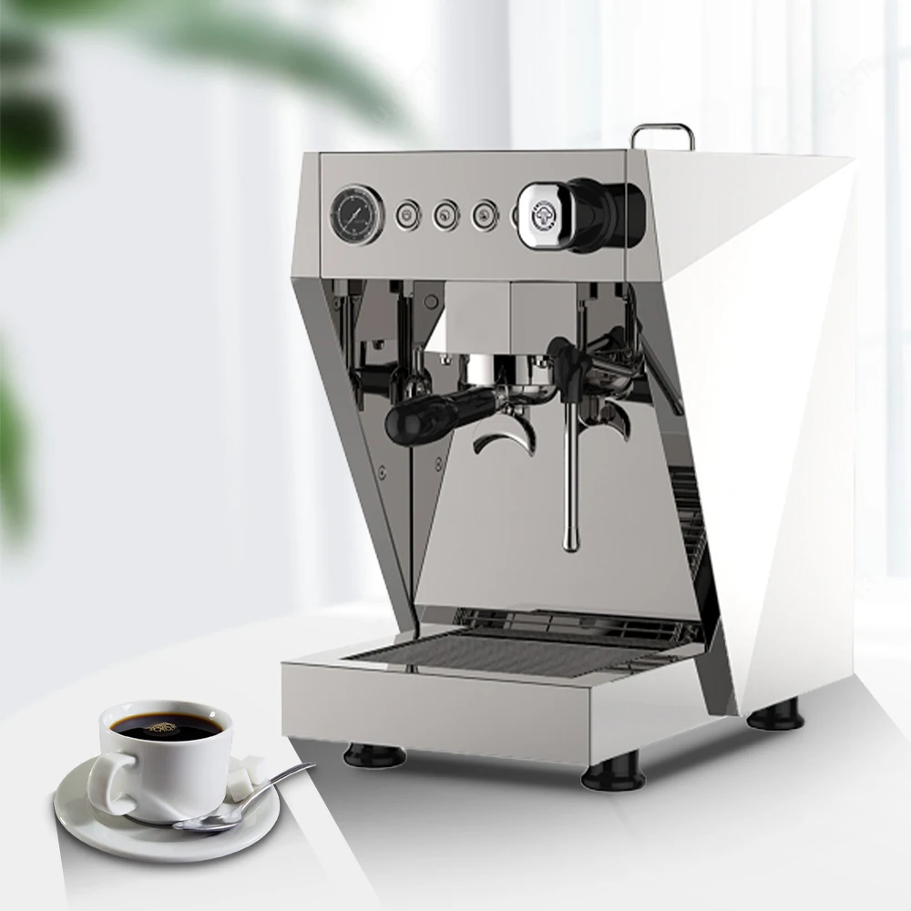 Coffee Shop Use Automatic Single Group Dual Boiler Coffee Maker For Espresso Cappuccino Latte Coffee Machine With Milk Frother