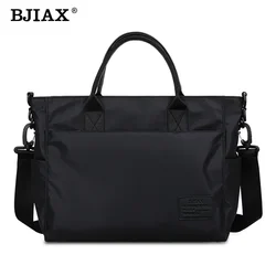 BJIAX File Bag Carrying Briefcase Men's Business Bag Lawyer Office Computer Bag Horizontal Shoulder Crossbody Bag Men Bag