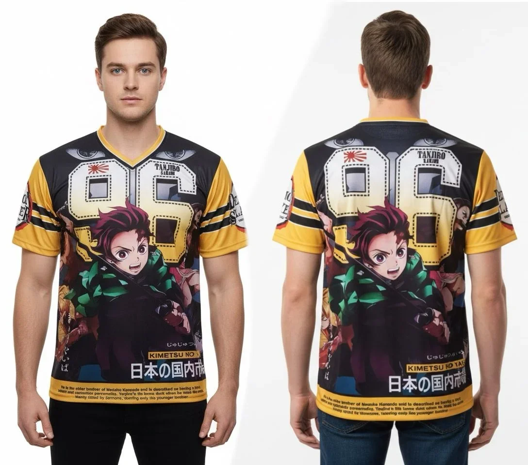 Bandai Anime Series Jersey Sport Cool Fashion Street Zomer T-shirt Oversized heren- en damestop voor volwassenen Nieuwe hete verkoop