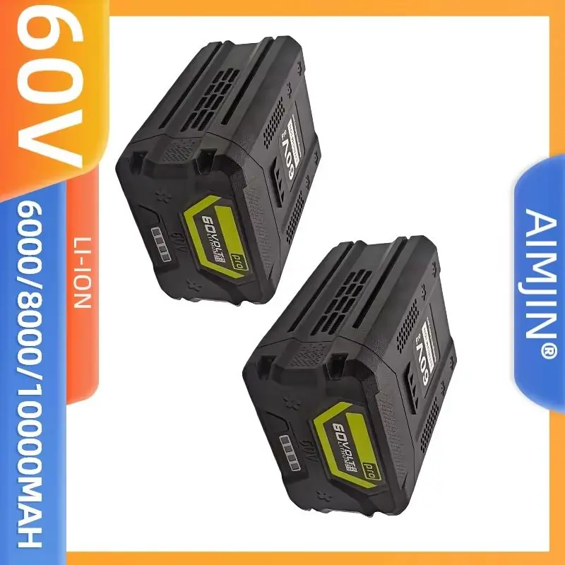 High Capacity 60V Battery 6.0Ah 8.0Ah 10Ah 60V Garden Tools Lawn Mower Blower