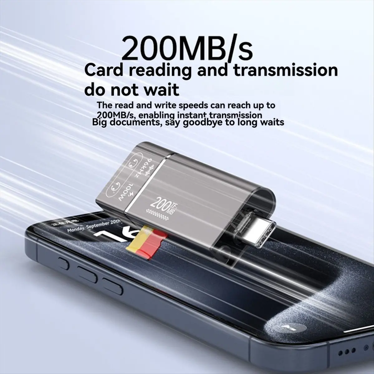 M85K PD100W Fast Charging High-Speed TF Memory Card SD Card Reader 200mb Headphone 3.5mm Type-C 3.1 Adapter