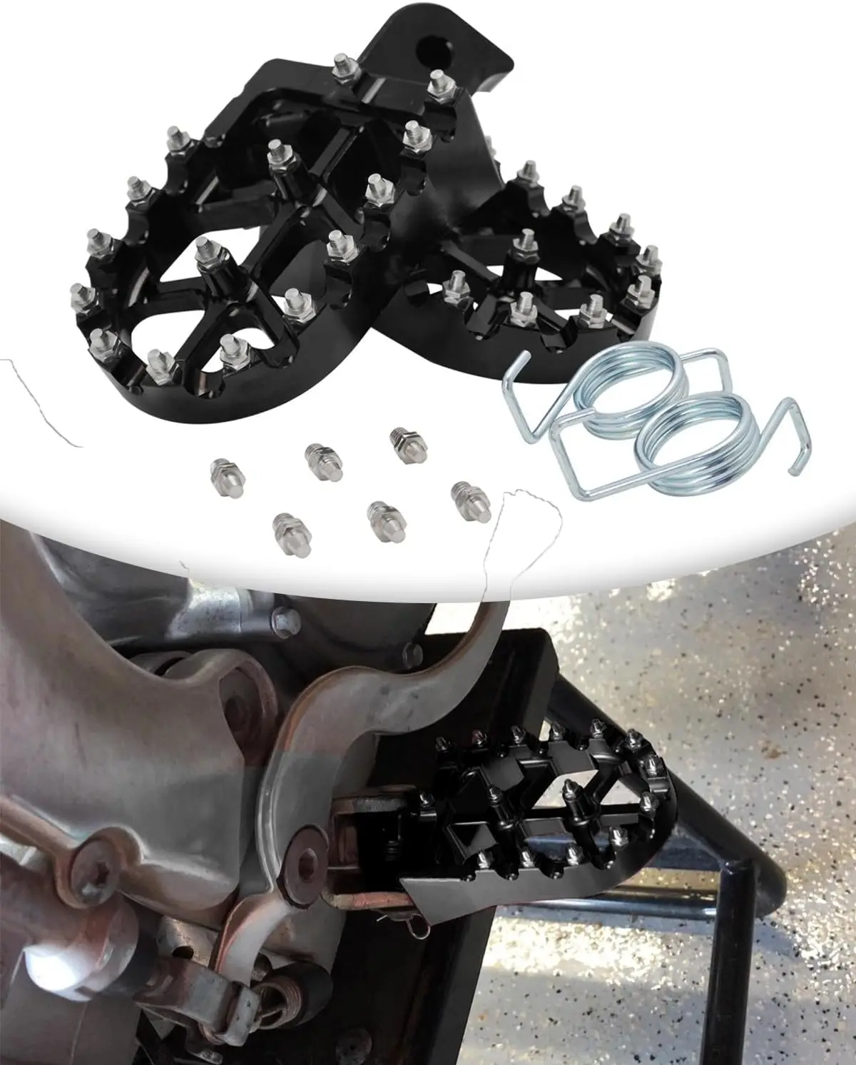 

Motorcycle Foot Peg Pedal Rest Footpeg For CRF50 CRF70 CRF110 XR80 PW50 PW80 And Most Dirt Bike BLACK