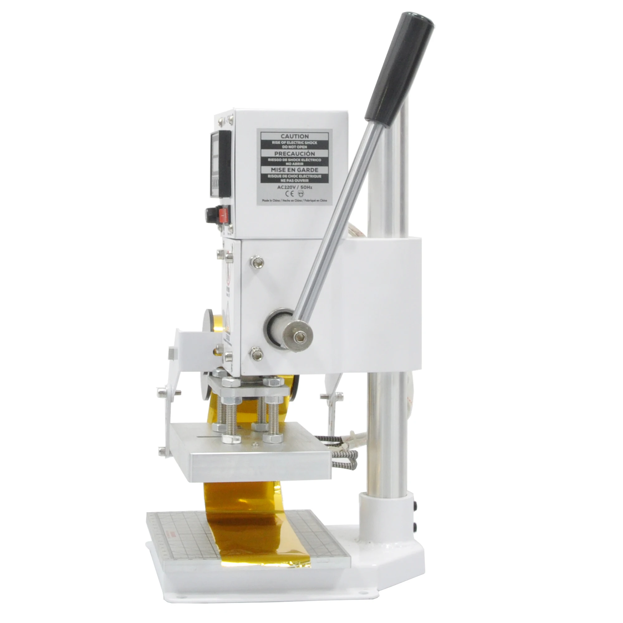 Small Manual Hot Foil Stamping Machine for Card Wood Paper Glass Leather Logo Embossed Hot Stamping Machine