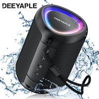 WISETIGER DEEYAPLE Mini Portable Outdoor Bluetooth Speaker Wireless Speaker BT5.3 TWS Connectivity Sound Box with LED Light