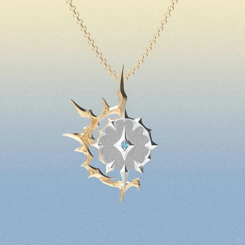 Game Honkai Star Rail Khaslana Phainon Cosplay Necklace Women Men Unisex Clavicle Chain Couple Jewelry Christmas Accessories