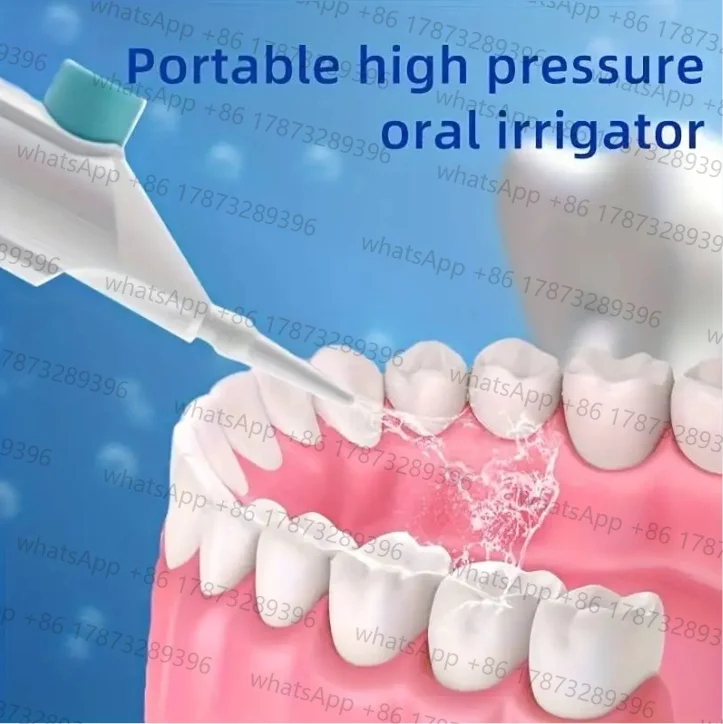 new Household High Pressure Oral Irrigator Portable Teeth Clean Water Dental Floss Manual High Pressure Water Toothpick