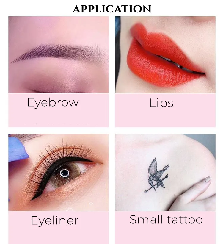 3d Microblading Eyebrows Tattoo Cartridge กึ่งถาวร Eyebrow Lip Makeup Augenbrauen สักปากกา