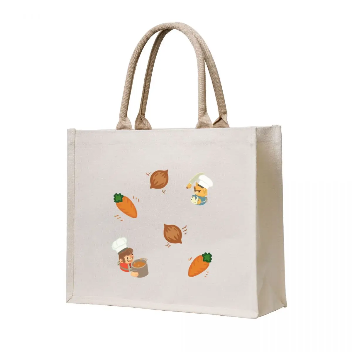 

Cooking Stress 2 (Carrots and Onions) Tote Bag Canvas bag for women custom tote bag Gift bags
