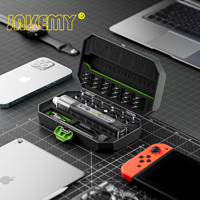 JAKEMY 35 in 1 Cordless Screwdriver Set Electric Rechargeable with Shadowless Light Precision Tool for Phone Laptop Watch Repair