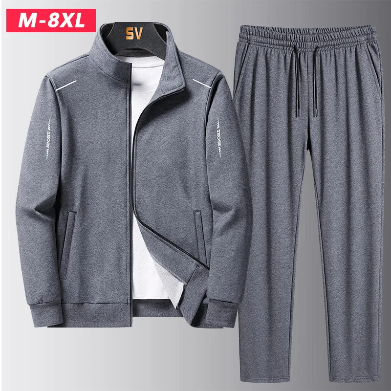 

Mens Sportwear Sets Autumn Fashion Men Sporting Suit Sweatshirt +Sweatpants 2 Pieces Sets Men Tracksuit Running Jogging Clothing