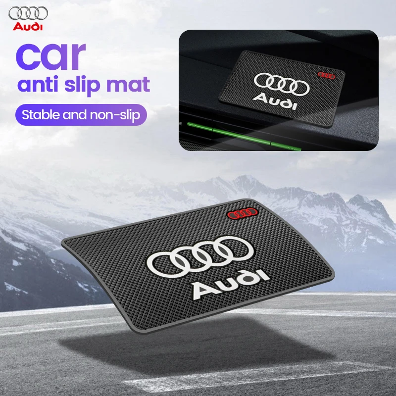 1Pcs Car Dashboard Non-Slip Mat PVC Silicone Anti-Slip For Audi S line A3 8p 8v 8l A4 b8 b6 b9 A6 c7 A5 Q5 Q3 A1 Q7 SQ3 SQ4 SQ5