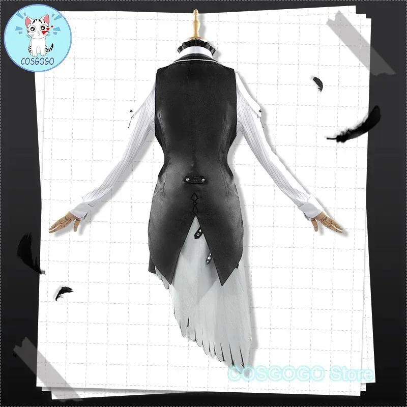 COSGOGO [Angepasst] Nerissa Ravencroft Cosplay Kostüme Anime Kleidung Frauen Nette Party Kleid Anzug Halloween Karneval Uniformsv