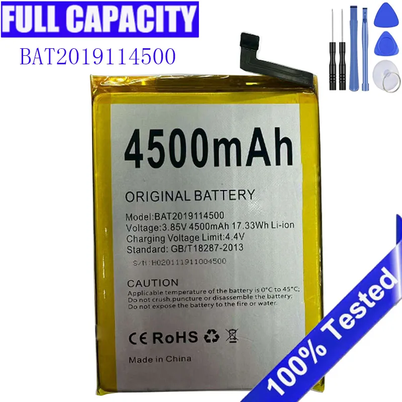 2026 production date for DOOGEE N30 battery 4500mAh for DOOGEE BAT2019114500 Battery Replacement AKKU Batteria + Free tools