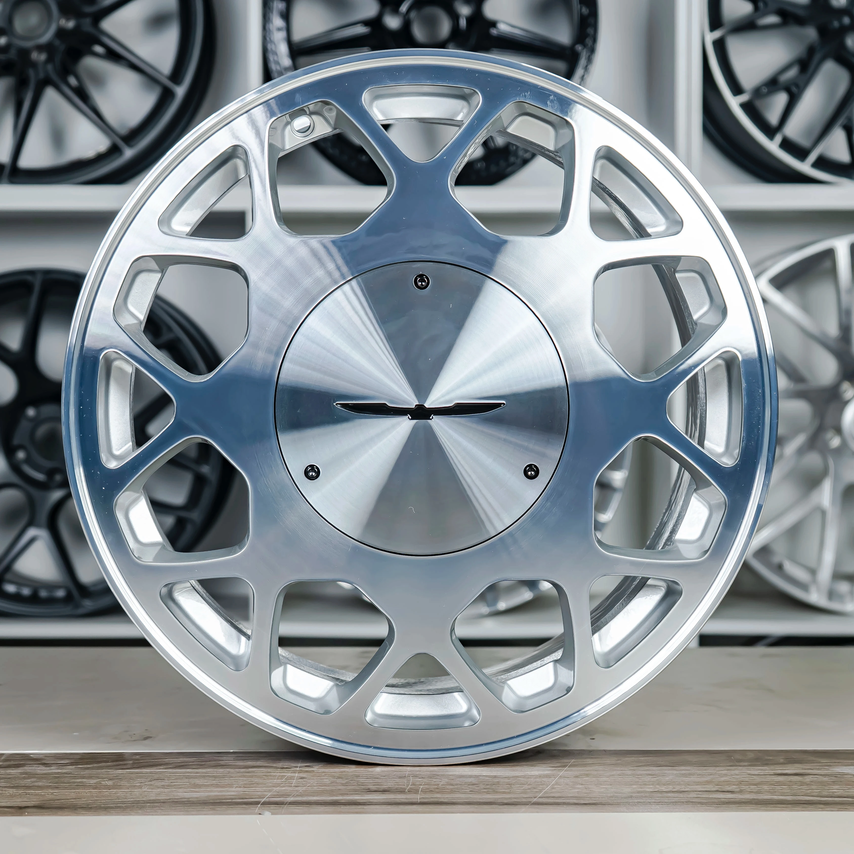

5*114.3 5x120 5*112 5 Holes Rims Machined Face Silver Car Forged Wheels For Ford Thunderbird Turbo Coupe