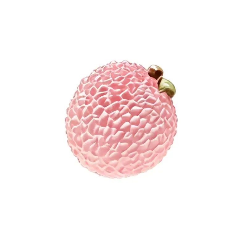New 4Pcs Cute Fruits Decoration Car Ornament Screen Fake Lychee Orange Shaped Auto Center Console Ornaments For Girls Gifts