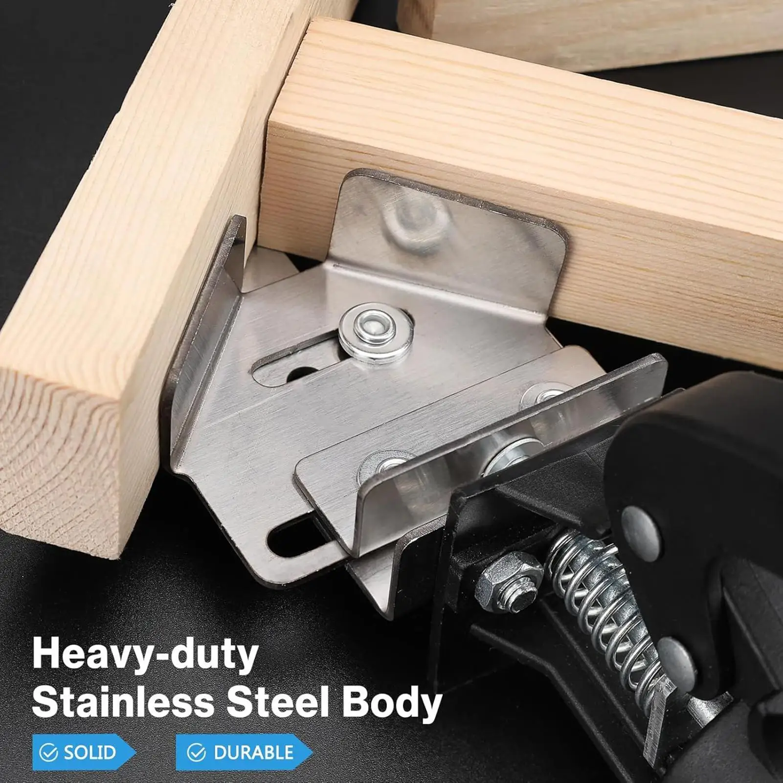 

Heavy-duty Corner Clamps With Quick Release 90 Degree Adjustable Metal Right-angle Clamps For Woodworking Carpentry Frame