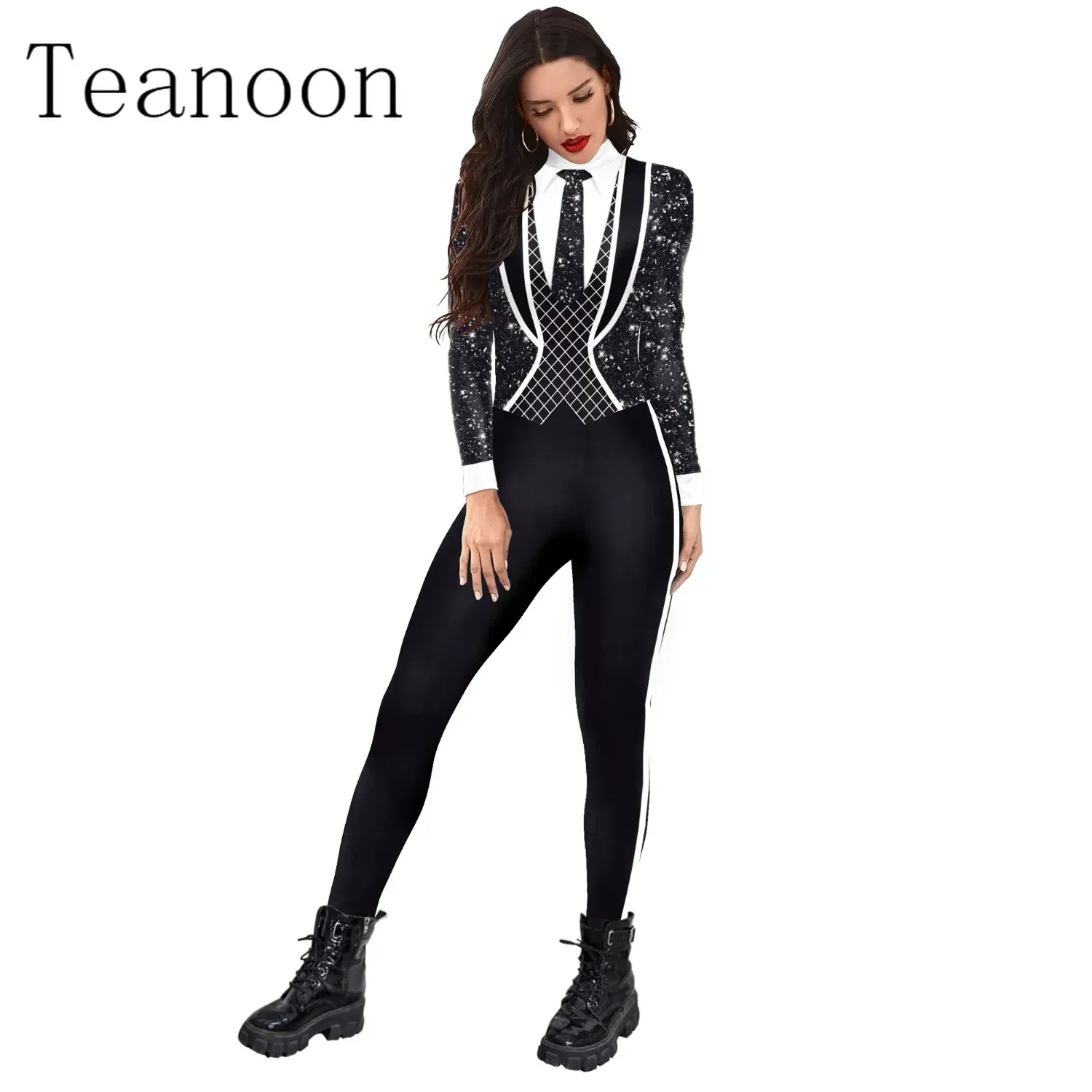 

2024 One Piece Suit Pattern Jumpsuit 3D Printed Adult Jumpsuit Slim Halloween Carnival Holiday Bodysuit