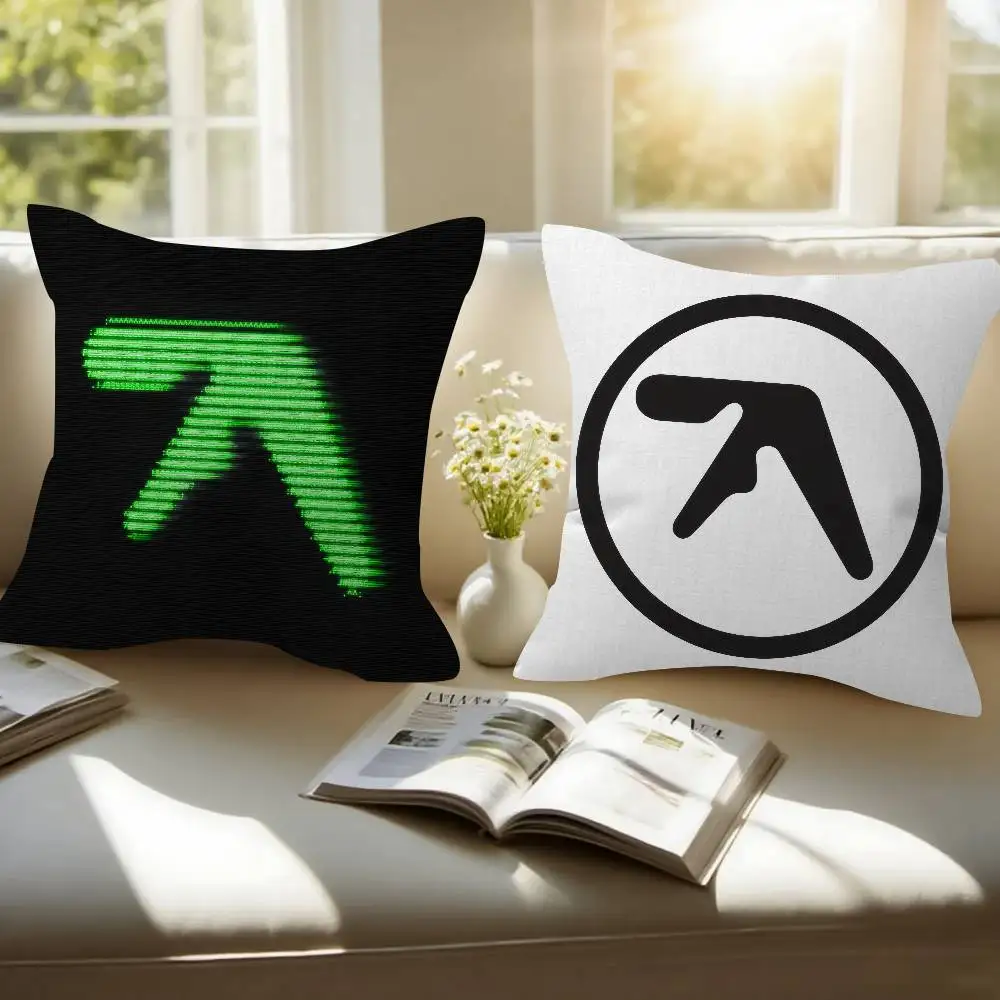 Classic A-Aphex T-Twin Musician Double-sided Printed pillow cover Short plush Suitable living rooms sofas throw cushion cover