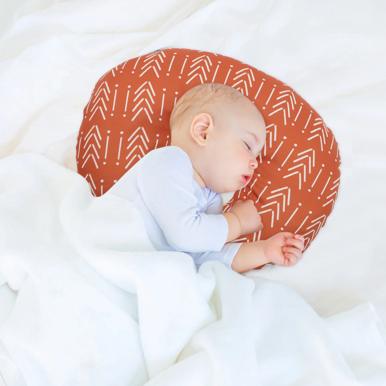 Almohadas tipo tumbona para bebé, funda de almohada para lactancia, funda de alimentación para avión infantil, Chaise Longue 57x46x02cm, lactancia