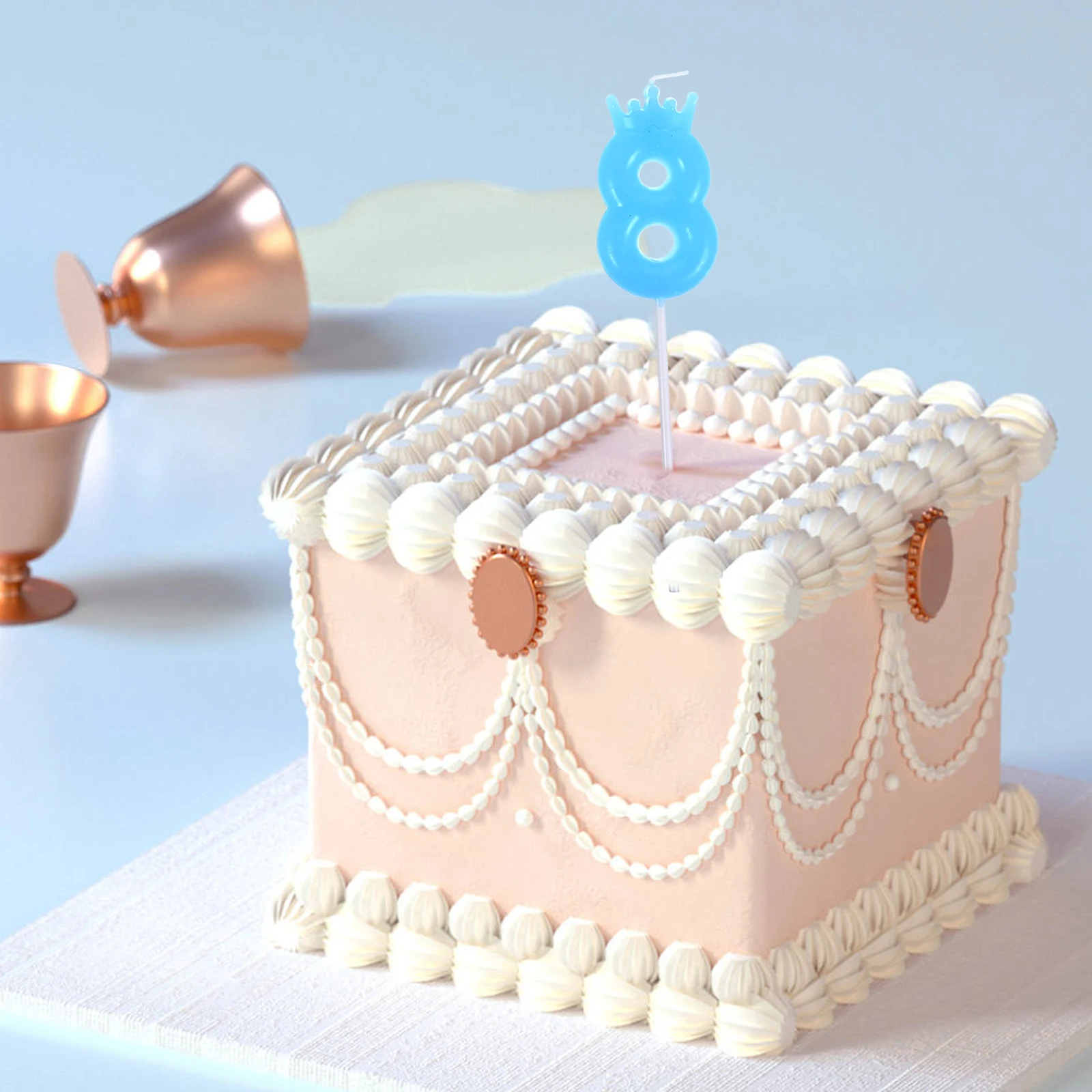 

10 Pcs Number Cake Candles for Birthday Cakes Fragrance Cool