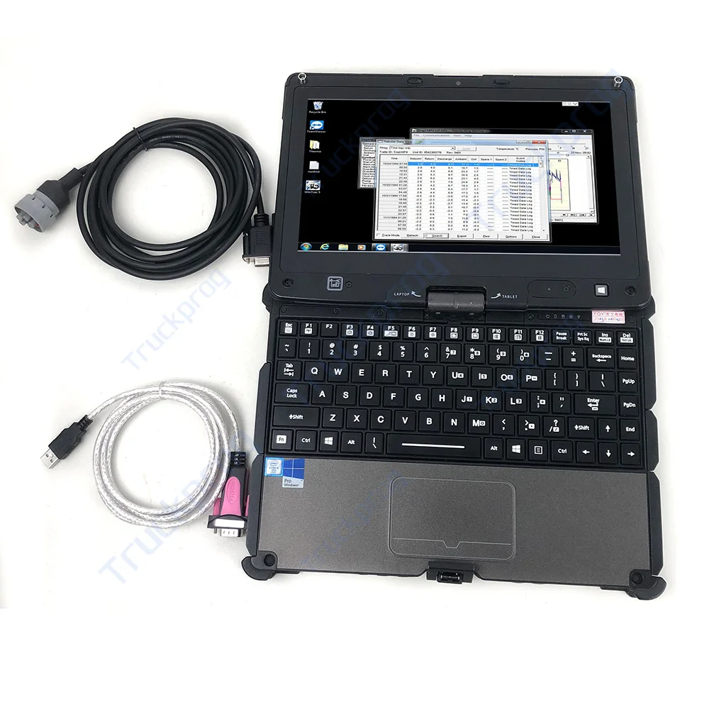 Getac V110 Laptop Thermo King 5.7 Refrigeration CAN-USB Diagnostic Kit Portable Wintrac Scanner for Truck Trailer Reefer Units
