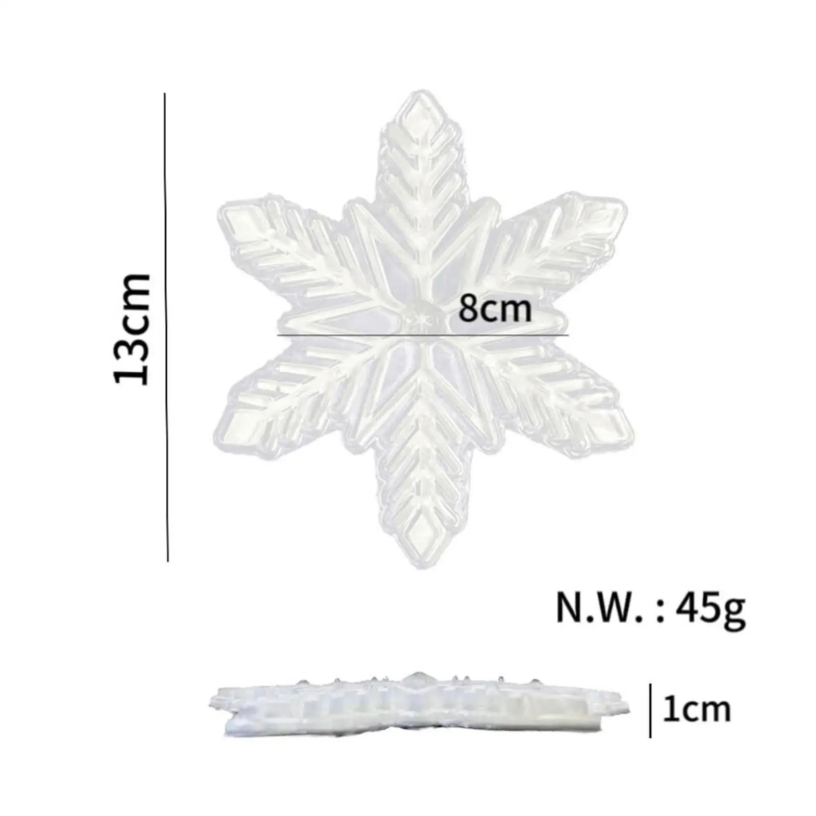 

3D Snowflake Snowboard Stomp Pad PVC Material Universal Replacement Non-Slip for Extra Grip Lightweight