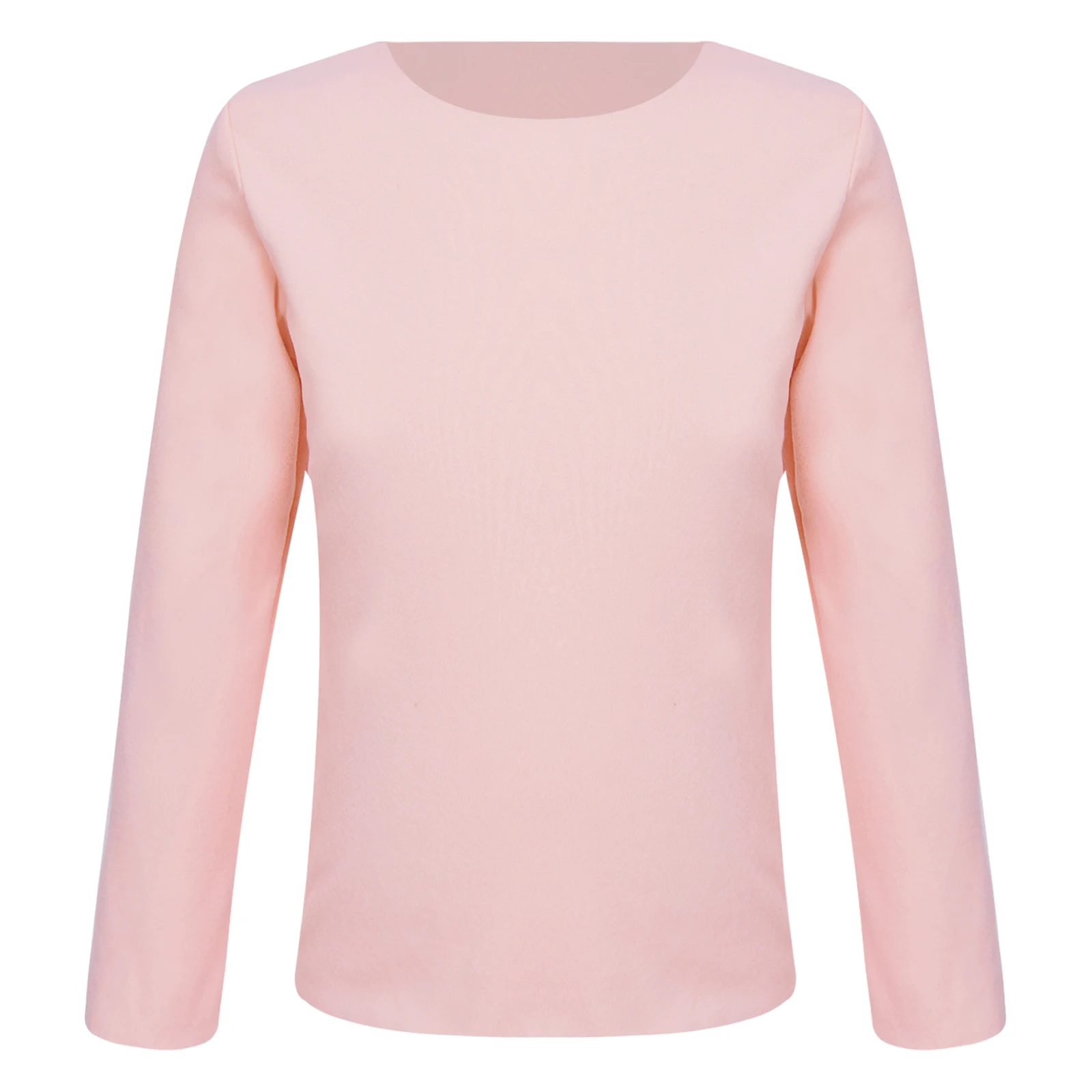 

Girls Boys T-Shirts Autumn Winter Thermal Underwear Tops Kids Solid Color Round Neck Long Sleeve Base Shirt Casual Daily wear