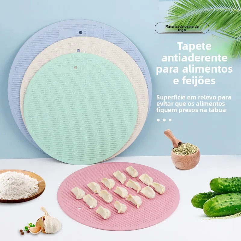 Bandeja de Palha de Trigo para Fazer Dumplings, Pães Cozidos a Vapor e Bolinhos, Utensílio de Cozinha para Preparação de Alim...