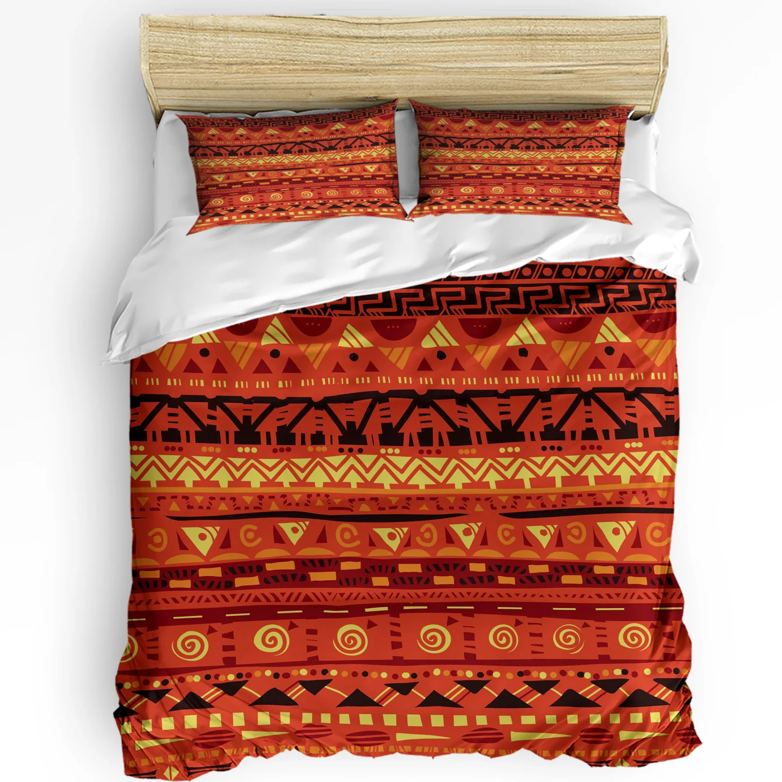 

Africa Colorful Geometric Art 3pcs Bedding Set For Bedroom Double Bed Home Textile Duvet Cover Quilt Cover Pillowcase