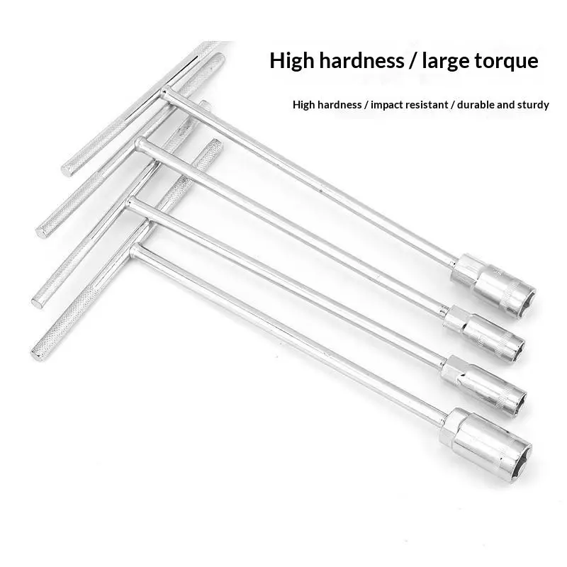 T Type Socket Wrench 6-19mm Hex Nut High Carbon Steel Disassembly Hand Tool For Marine Maintenance