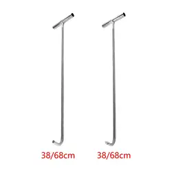 Manhole Hook Tool Drain Cover Open Manhole Cover Door Wheel Puller for Moving Lift Manhole Covers Steel Pull Heavy Lid T Hook