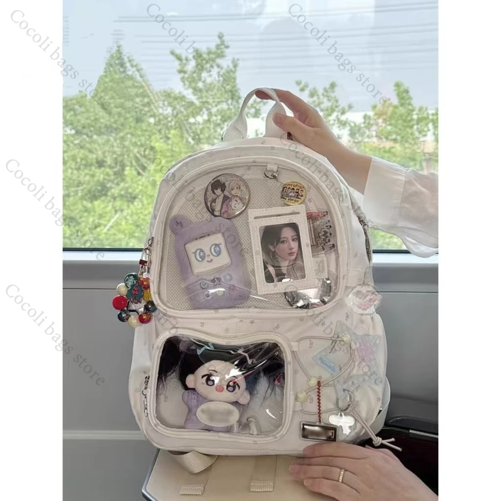 

Ita Bag Kawaii Backpack Bags for Woman Transparent Pocket Backpacks Woman Large Capacity Itabag Schoolbag Girl's School Bag
