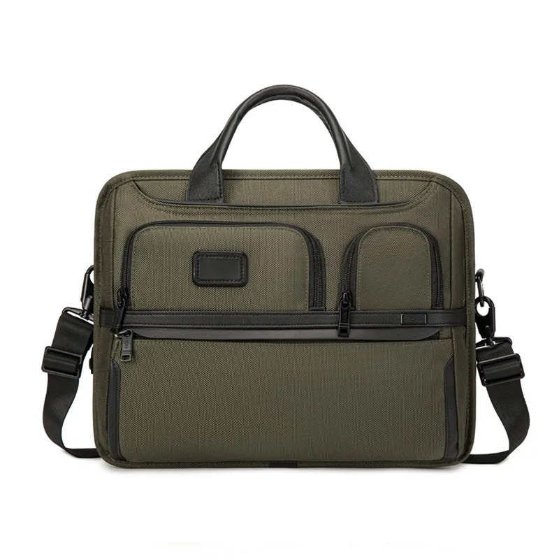 Valigetta per laptop a spalla sottile serie Alpha 3 in nylon balistico Borsa da uomo di alta qualità, valigetta da lavoro ad alta capacità