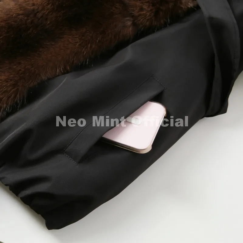Neo Mint 2026 Winter Luxury Fur Collar Puffer Parka Jacket Women Warm Padded Quilted Coat Iconic Fashion Girls Outerwears