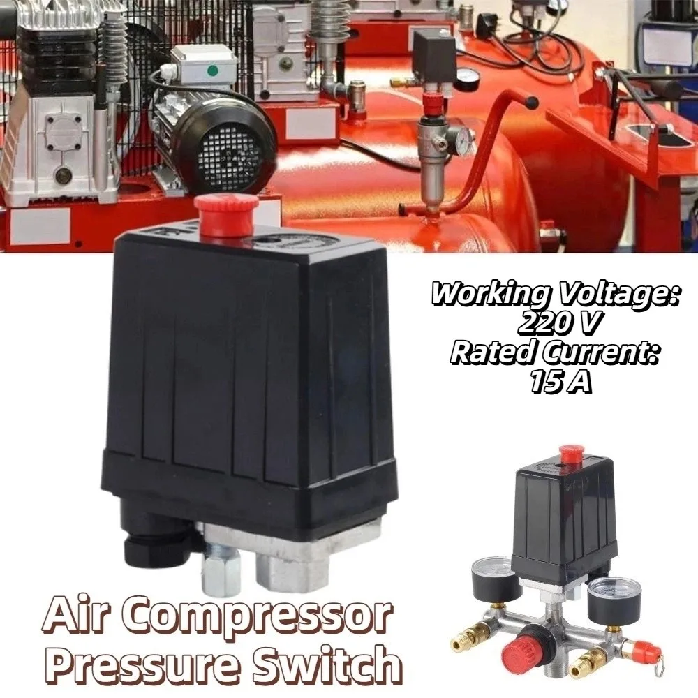 

Переключатель давления воздушного компрессора с пневматическим управлением, 1/4-портовый коллектор, автоматический переключатель давления воздуха