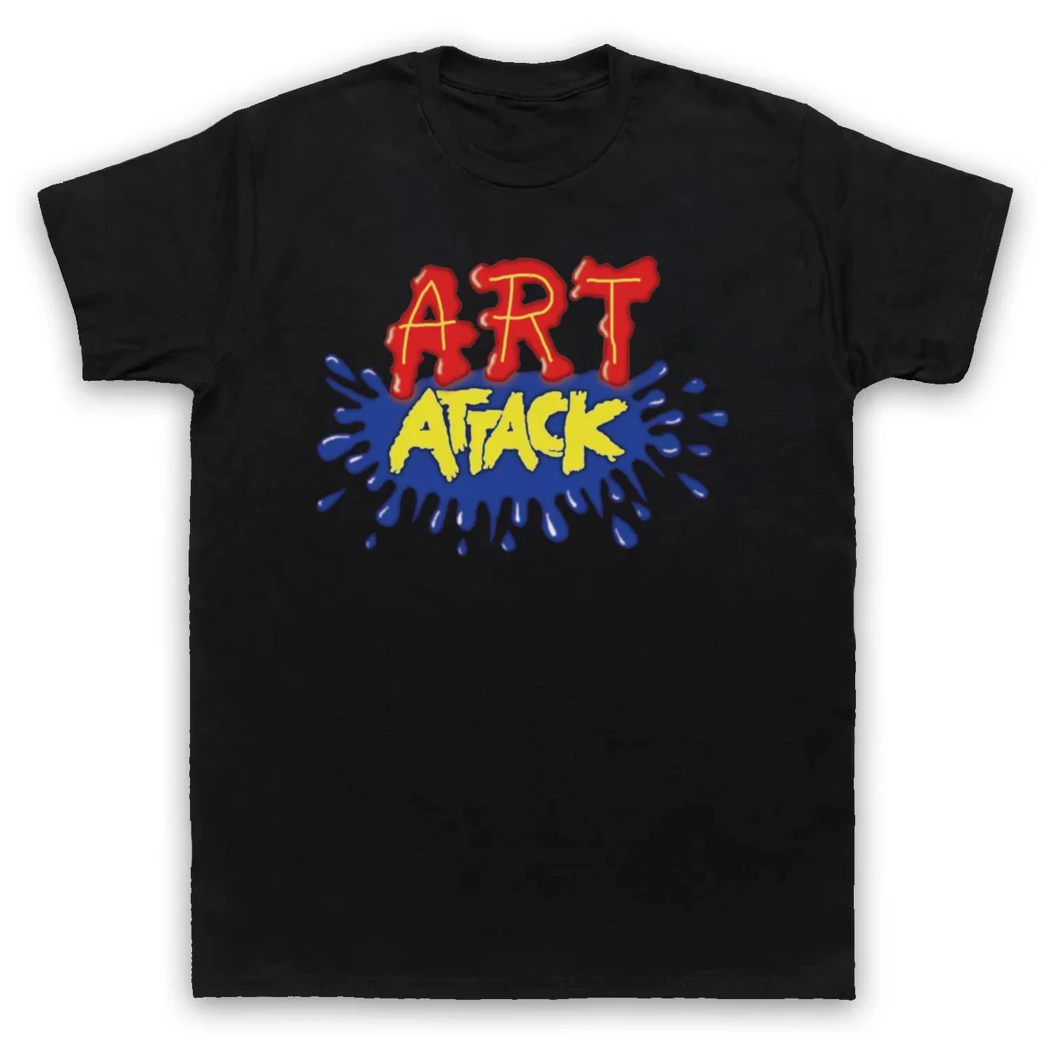 2026 new  Paint Splash Art Graphic T-Shirt, Retro Color Splatter Casual Short Sleeve Tee