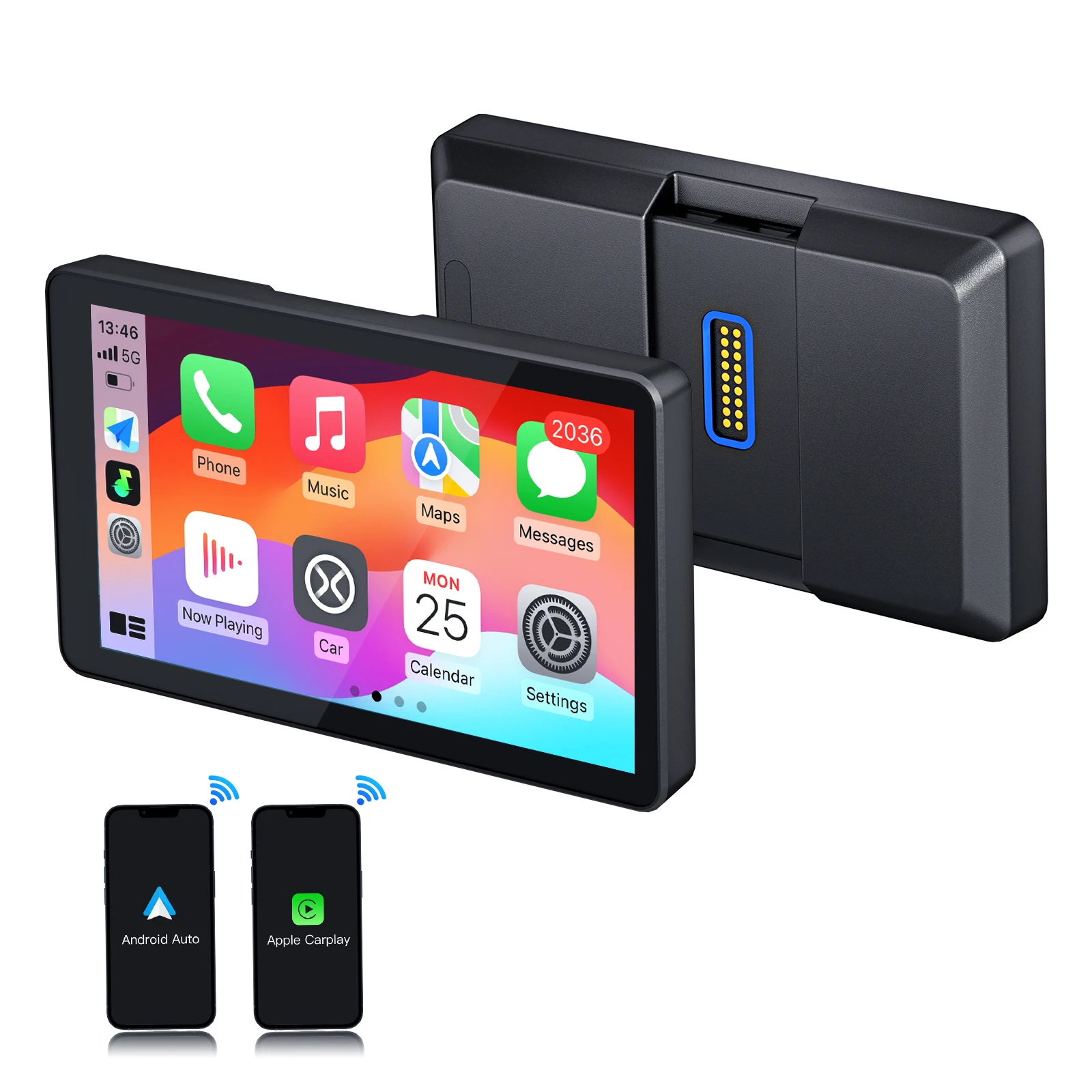 Portable Motorcycle Carplay Screen for R1200GS ADV/ R1250GS ADV Monitor Wireless Carplay Android Auto Display Motorcycle GPS