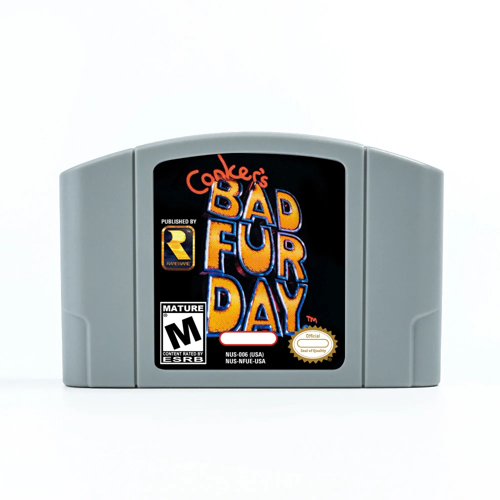 Conker's Bad Fur Day N64 Cartridge USA EUR Game Card For 64bit Game Consoles