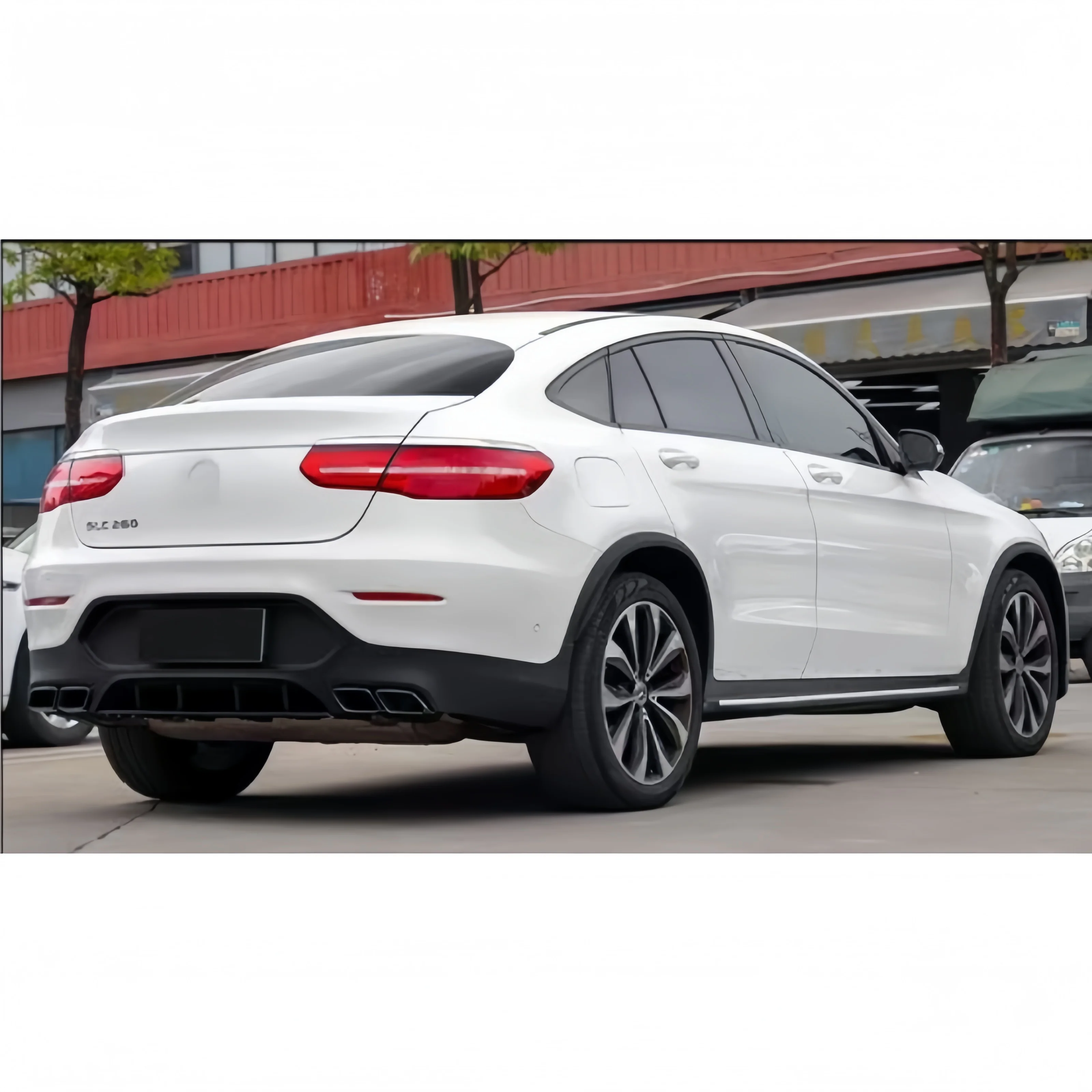 Cc car New Upgrade Facelift Front Rear Diffuser PP Exhaust GLC63 Style Body Kit For GLC X253 C253 2015-2019 5