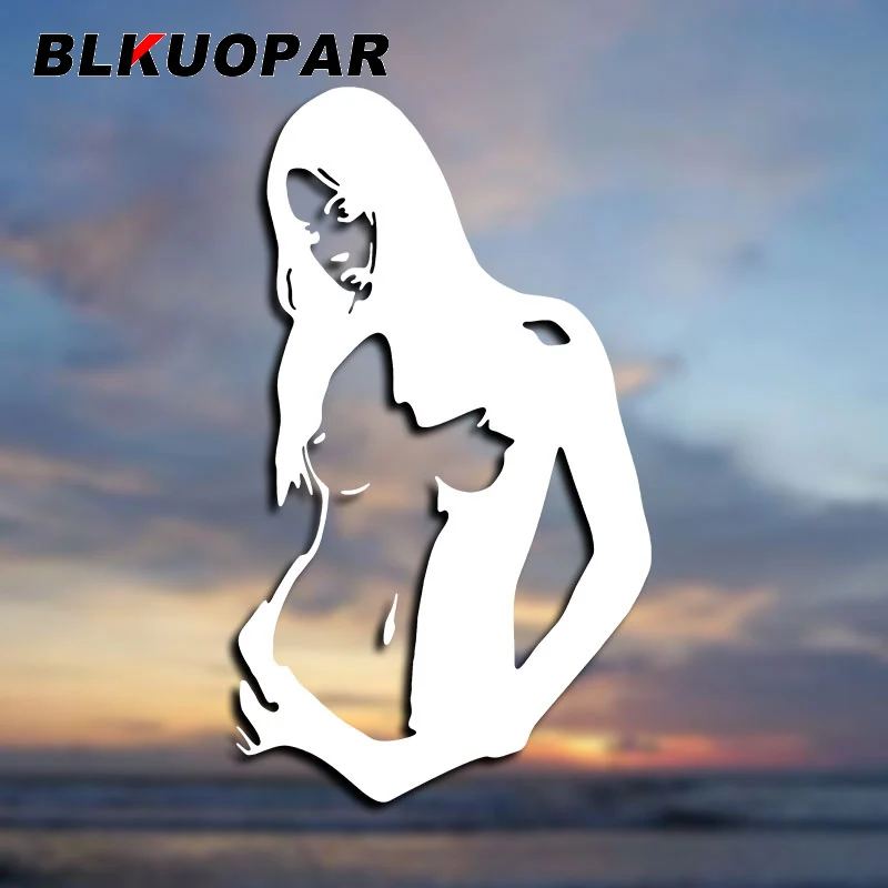 Blkuopar sexy Mädchen vorne Silhouette Auto Aufkleber lustige Vinyl Aufkleber Okklusion Kratzer gestanzte Laptop-Fenster Auto Styling