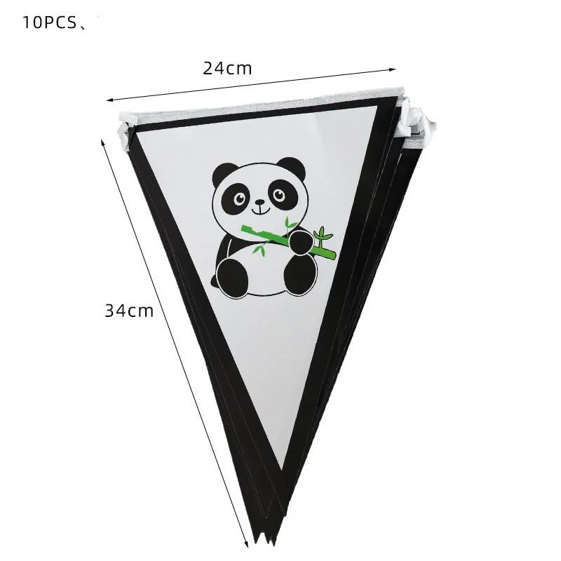 Panda Birthday Party Decorations Disposable Tableware Tablecloth Balloon Backdrop Children\'s Party Supplies Baby Shower