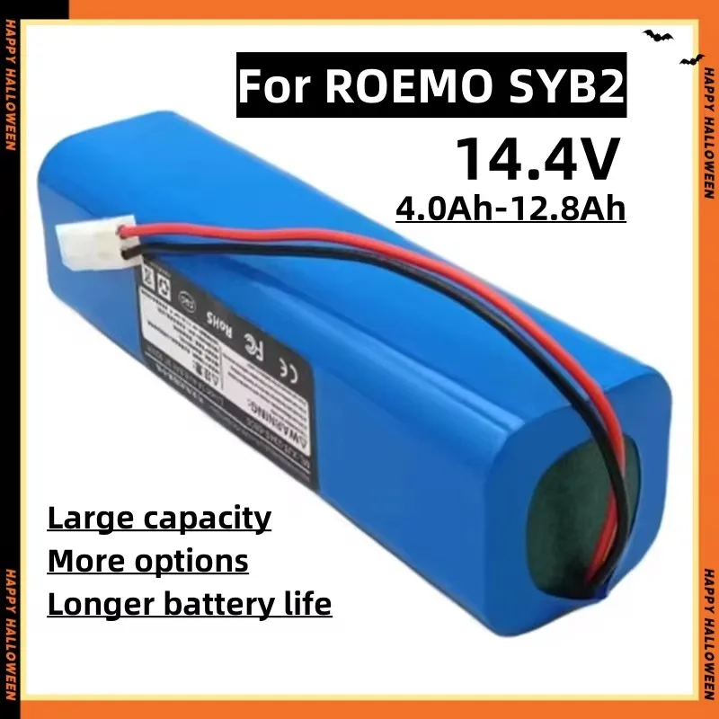 Replacement Battery for ROMEO SYB2 Pro Robot Vacuum Cleaner 14.4V 12800mAh INR18650 4S2P