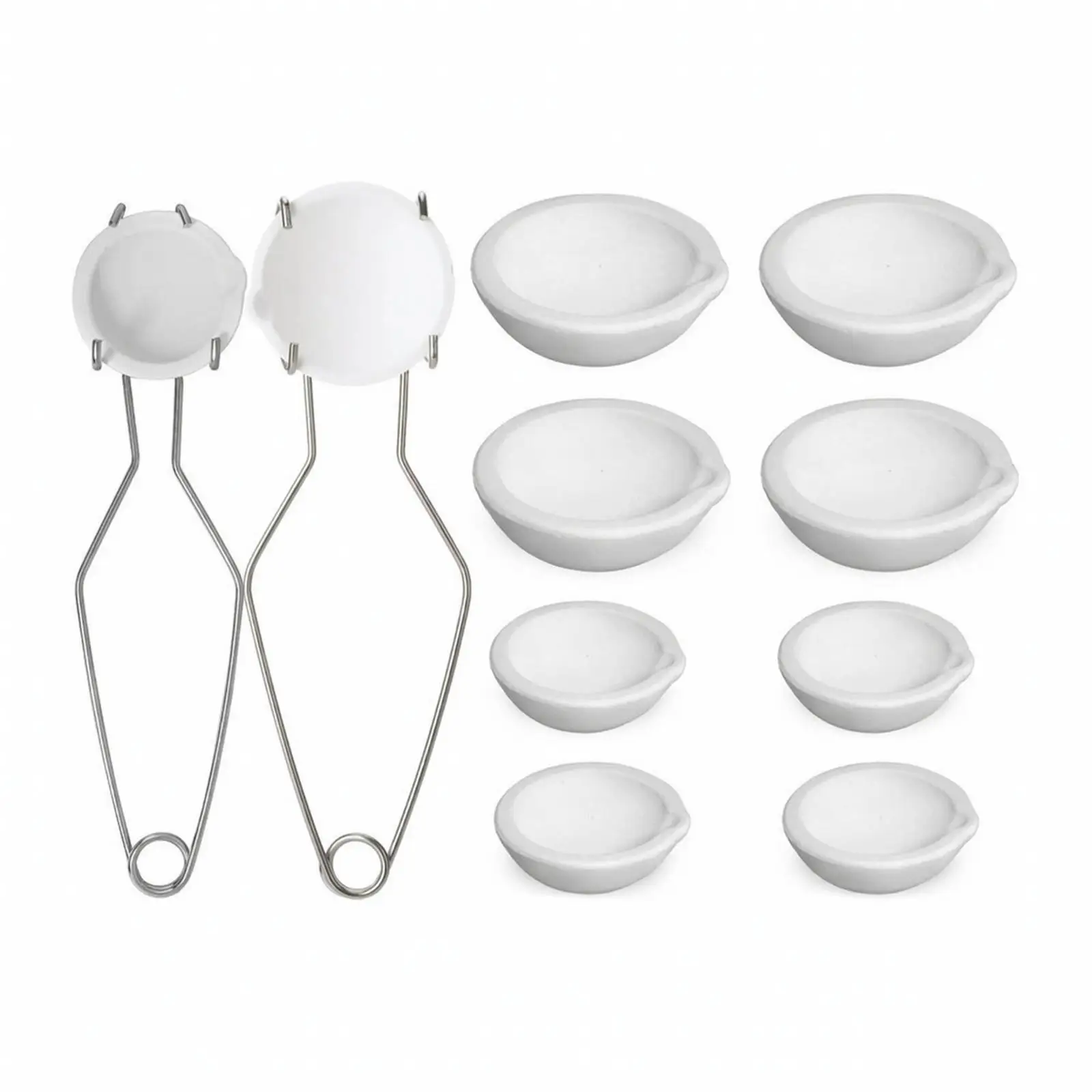 Ceramic Crucible with Tongs Robust Crucibles Set Versatile for Jewelers