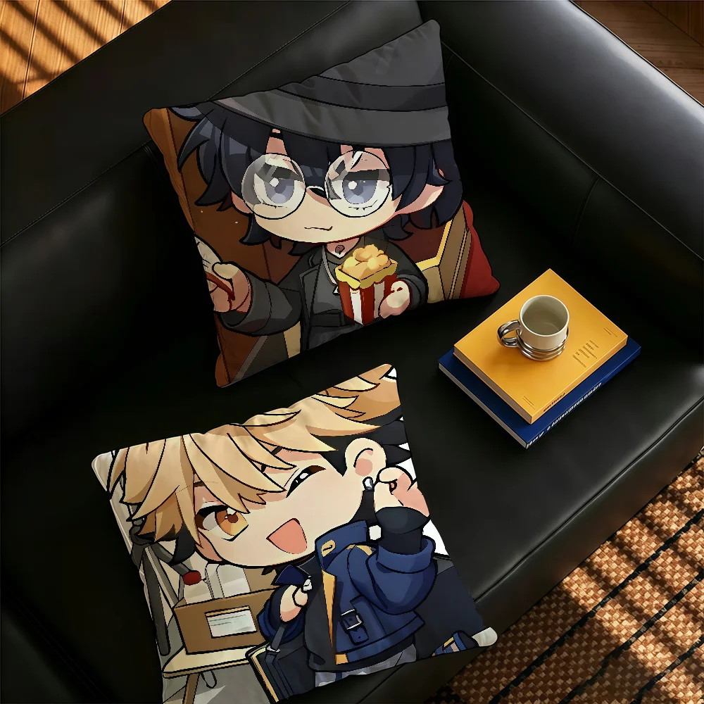 Anime L-link Click Cartoon Cute  Pillow Case Square Bedroom Headboard Sofa Living Room Backrest Cushion Nap Pillow